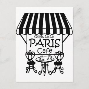 Postal Café Oooh La La Paris