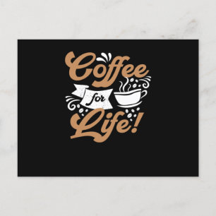 Postal Café para la vida   Diseño del café