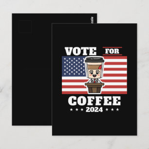 Postal Café para presidente, vota por café