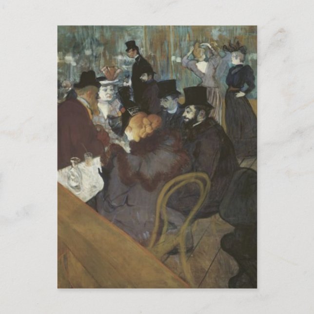 Postal Cafe parisino (Anverso)