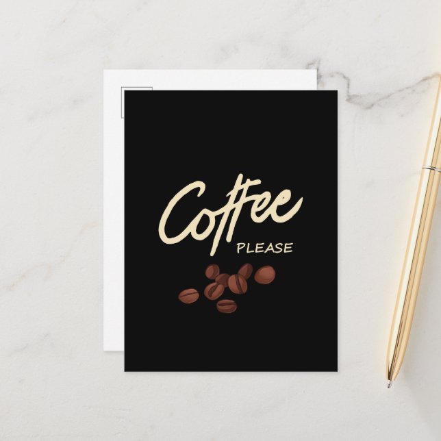 Postal Café Por Favor Café Lover (Anverso/Reverso In Situ)