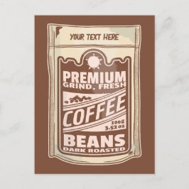 Postal Café poster de café premium frijol café Barista