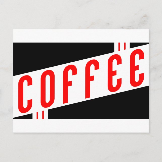 Postal café retro (Anverso)