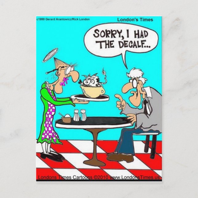 Postal Café sin vacas Funny Tees Mugs & Gifts (Anverso)