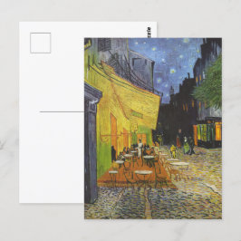 Postal Cafe Terrace de noche de Van Gogh
