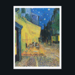 Postal Cafe Terrace de noche por Vincent Van Gogh<br><div class="desc">La terraza Café de Vincent van Gogh por la noche (1888)</div>