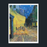 Postal Cafe Terrace de noche por Vincent Van Gogh<br><div class="desc">La terraza Café de Vincent van Gogh por la noche (1888)</div>