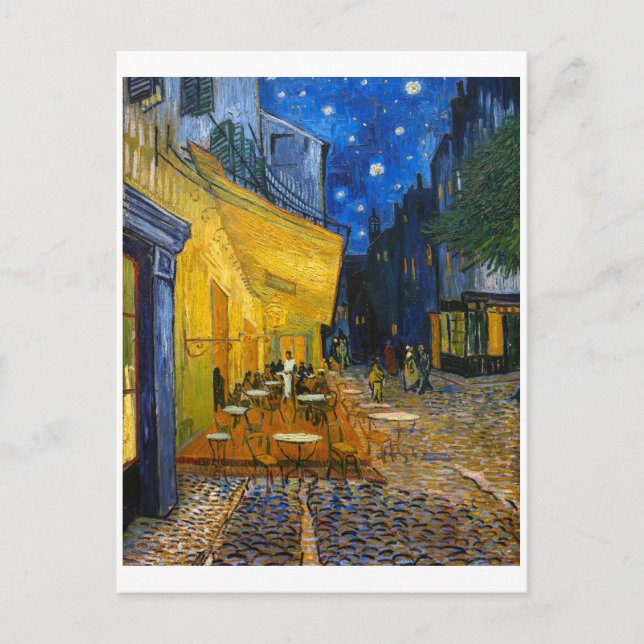 Postal Cafe Terrace de noche | Van Gogh | (Anverso)