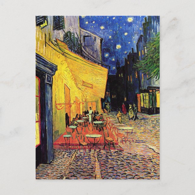 Postal Cafe Terrace Place du Forum Van Gogh Bella Artes (Anverso)