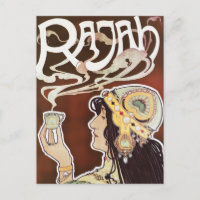Café Vintage Girly Nouveau Ad - Café Rajah