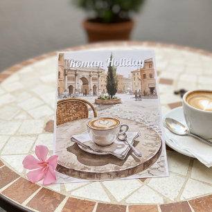 Postal Café Vista de Roman Holiday
