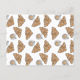 Postal Café y croissants