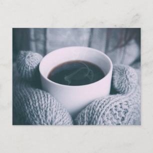 Postal Café y mitón