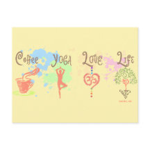 Café Yoga Love Life Paint Splatter