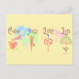 Postal Café Yoga Love Life Paint Splatter