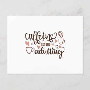 Postal Cafeína antes de la edad adulta