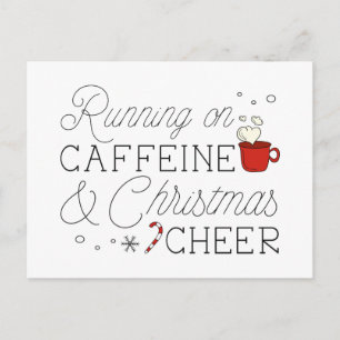 Postal Cafeína Y Navidades Saludan