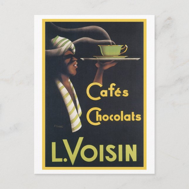 Postal Cafés Chocolats L. Anuncio de voz (Anverso)