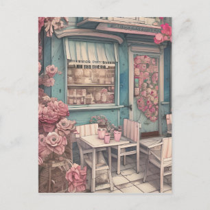 Postal Cafetería de Cute Shabby Chic
