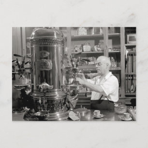 Postal Cafetería de espresso, 1942