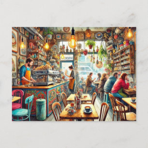 Postal Cafetería ecléctica en Melbourne Mug