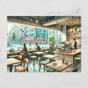 Postal Cafetería en Tokio