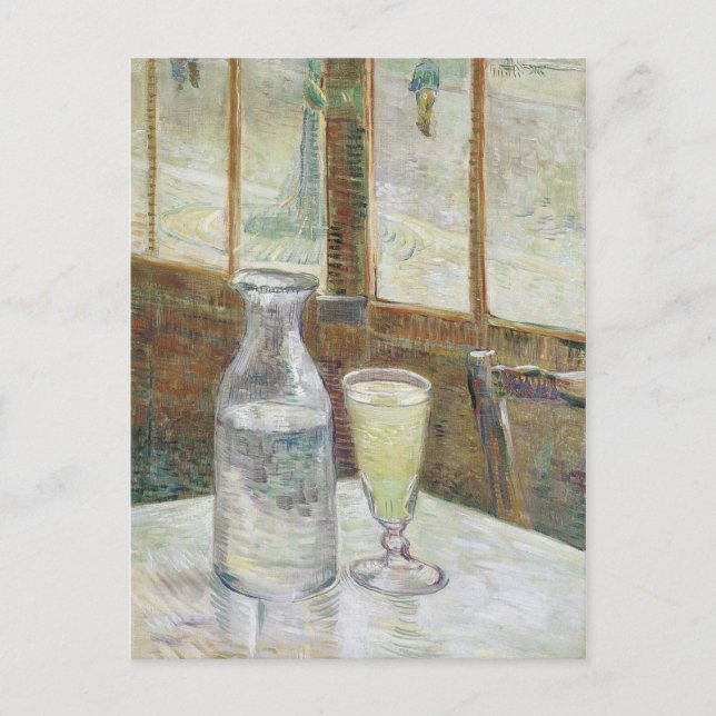 Postal Cafetería Vincent Van Gogh con Absinthe (Anverso)