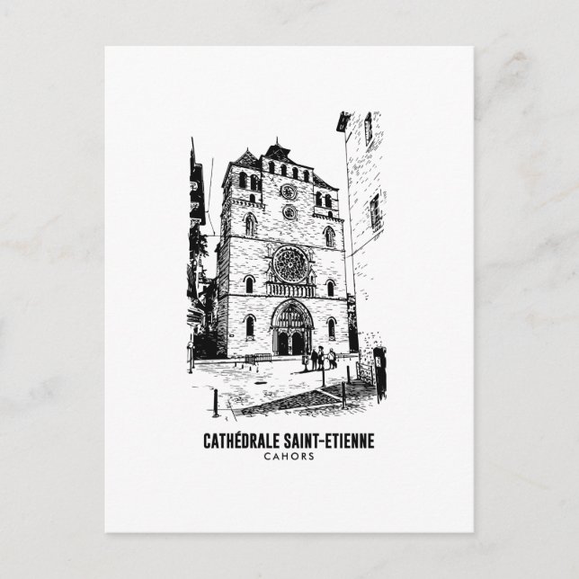 Postal Cahors  Cathedrale SaintEtienne  Affiche Art Sacre (Anverso)