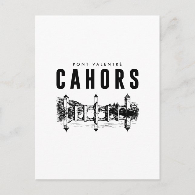 Postal Cahors  Cite Medievale  Affiche Vintage Patrimoine (Anverso)