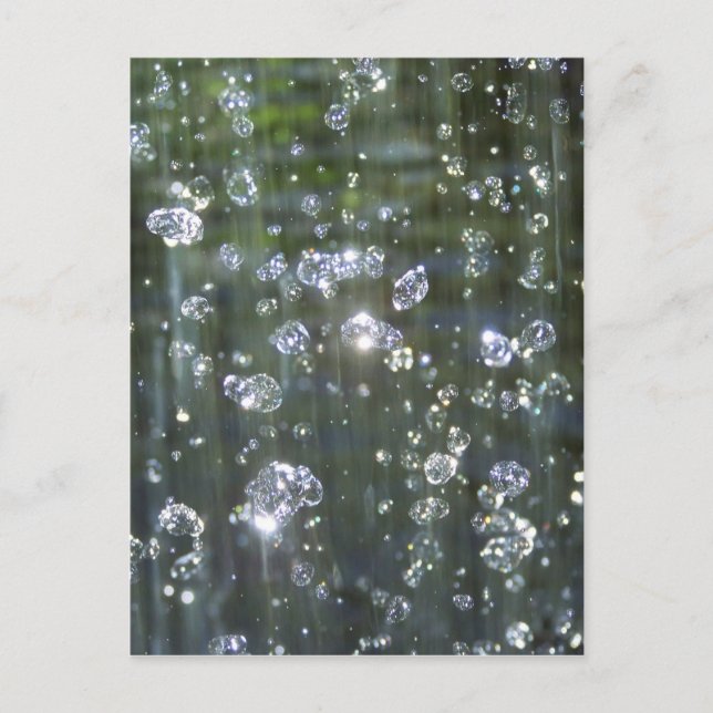 Postal Caída de agua espumosa (Anverso)