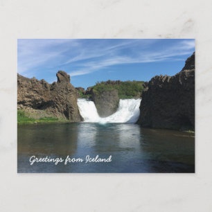 Postal Caída de agua islandesa