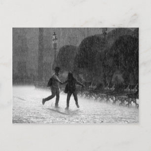 Postal Caída de la lluvia