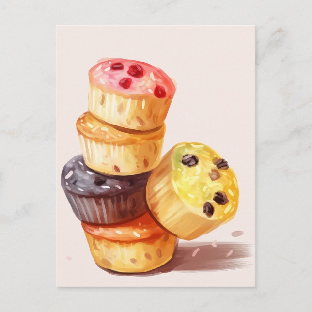 Postal Caída de la Torre Muffin (Anverso)