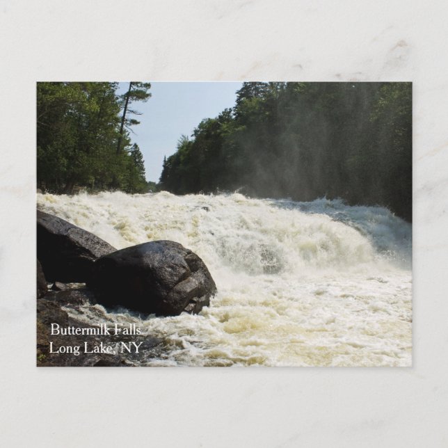 Postal Caída de leche materna, lago largo, NY (Anverso)
