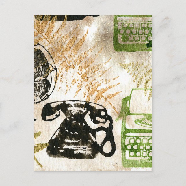 Postal Caída de trabajo (Anverso)