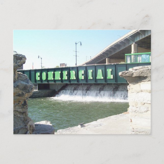 Postal Caída del Muelle Comercial (Anverso)