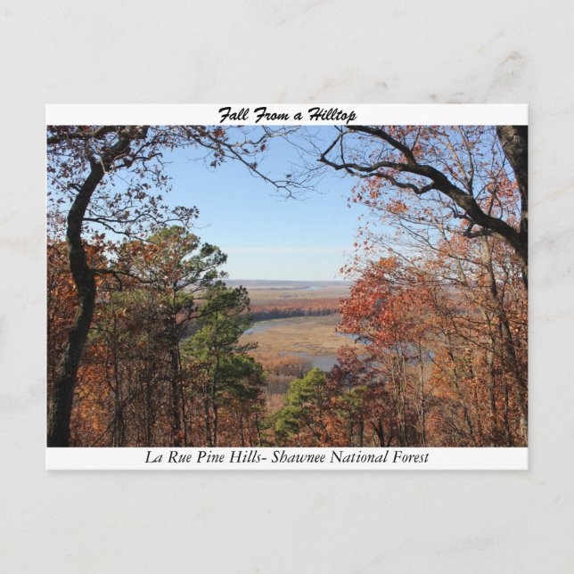 Postal Caída desde la cima de una colina (Anverso)