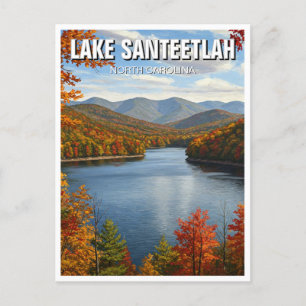 Postal Caída en el lago Santeetlah Carolina del Norte Via