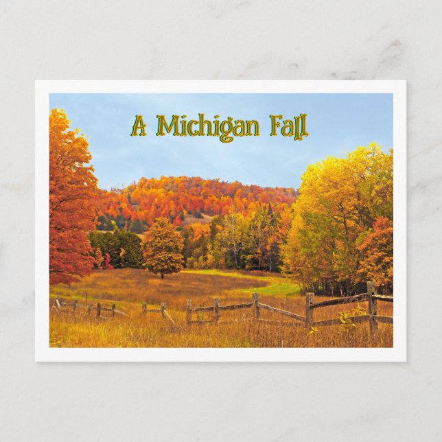 Postal Caída en Michigan (Anverso)
