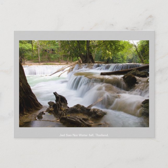 Postal Caída Tailandia del agua del Noi del sao de Jed (Anverso)