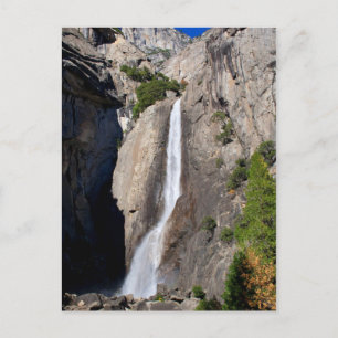 Postal Caídas bajo Yosemite desde el puente