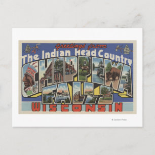 Postal Caídas de Chippewa, Dakota del Sur - Letra grande