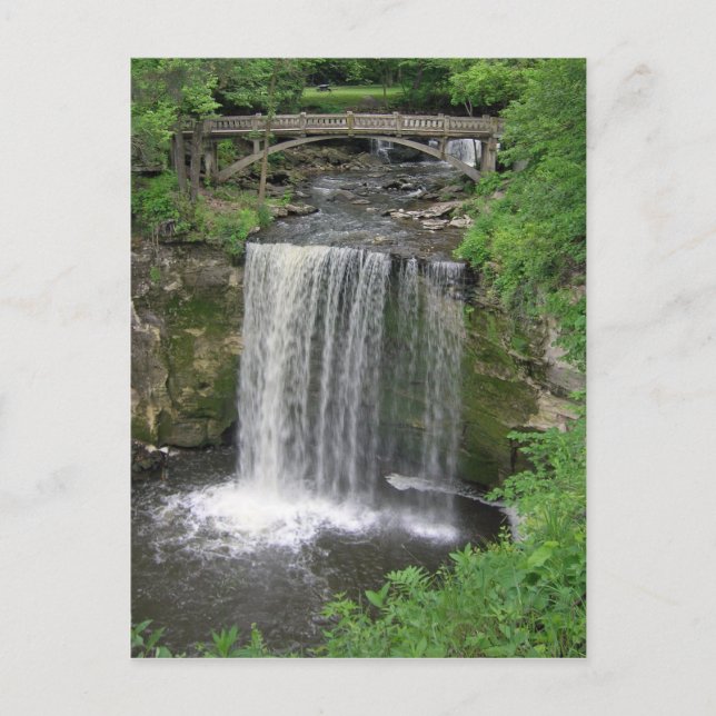 Postal Caídas de Minneopa (Anverso)