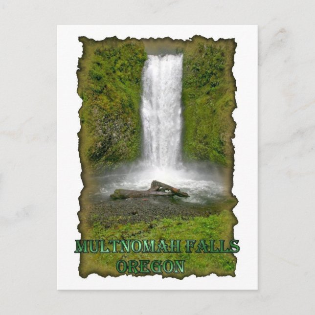 Postal Caídas de Multnomah (Anverso)