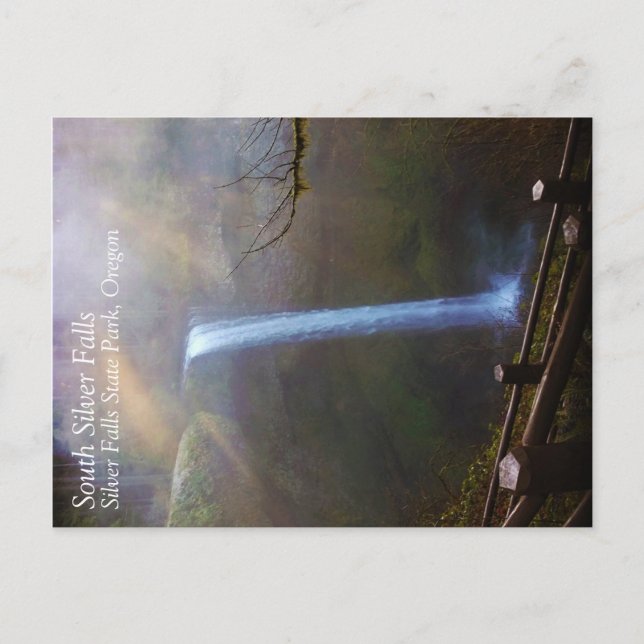 Postal Caídas de plata sur, OR (Anverso)