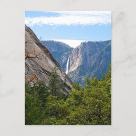 Postal Caídas de Yosemite alta y punto glaciar