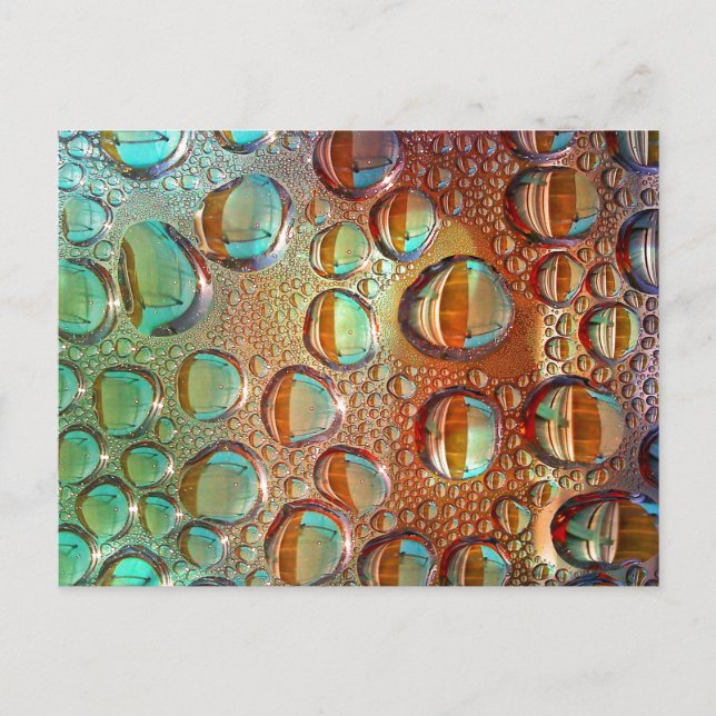 Postal Caídas en arco iris (Anverso)