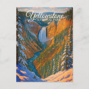 POSTAL CAÍDAS INFERIORES, PARQUE NACIONAL YELLOWSTONE