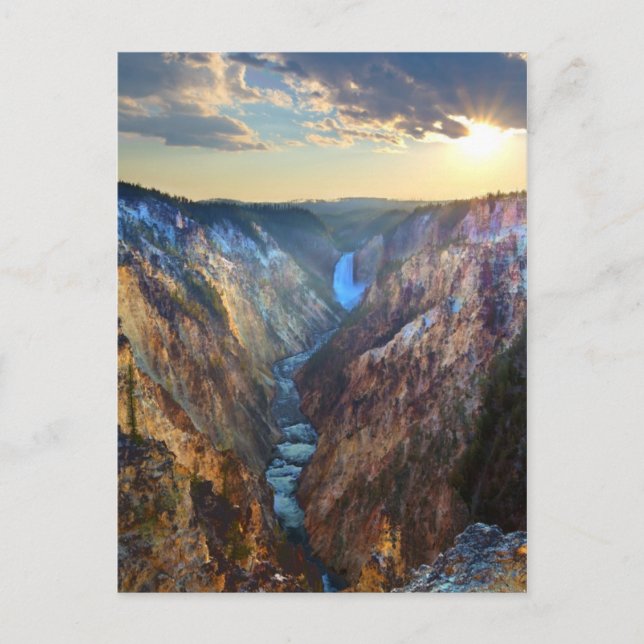 Postal Caídas más bajas del punto del artista (Anverso)