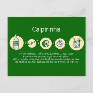 Postal Caipirinha, bebida brasileña